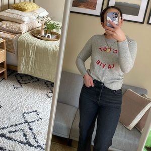 Banana Republic Wool Sweater “C’est La Vie”